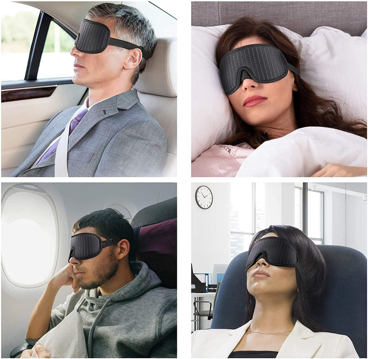 Slaapmasker Luxe 3d traagschuim met opbergzakje