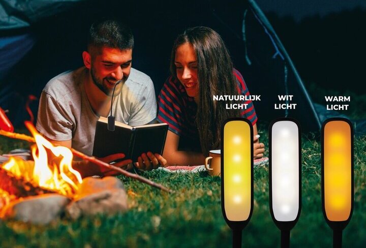 LED leeslampje voor in tent