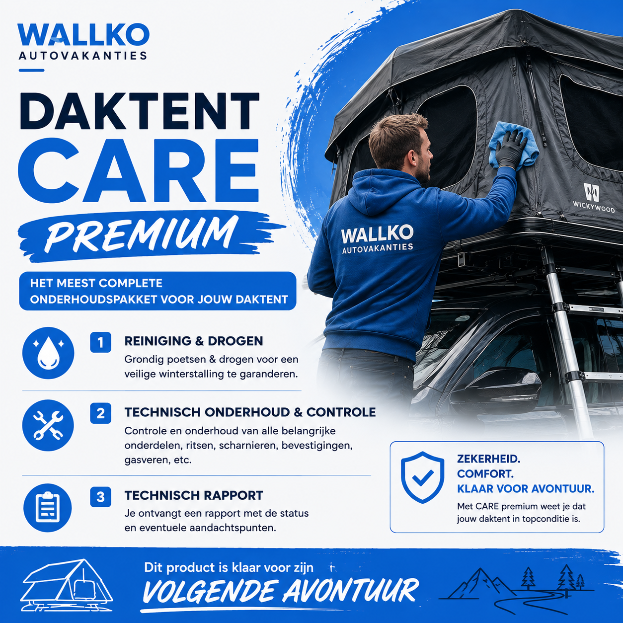 WALLKO Daktent CARE Premium ⭐ Aanbevolen