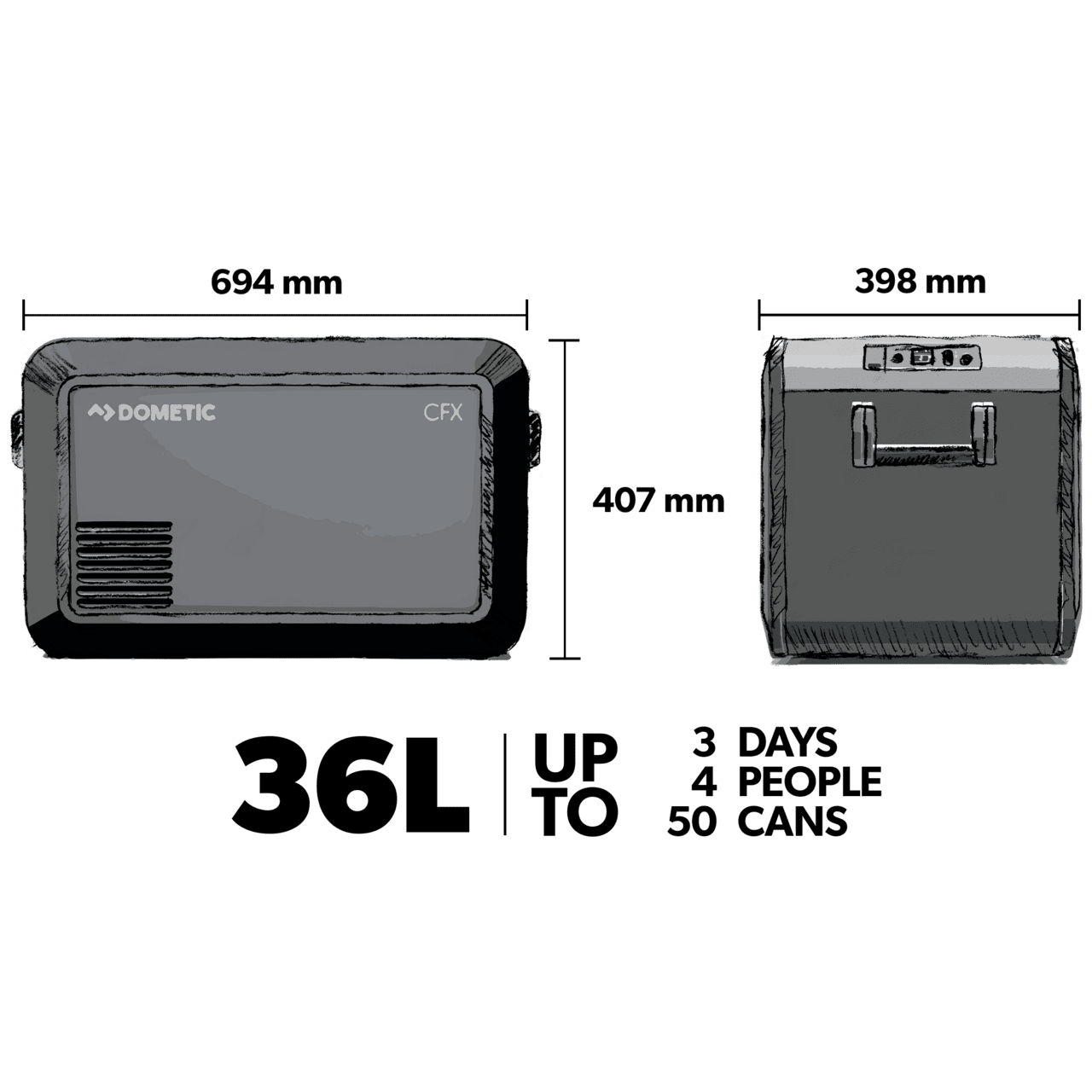 Dometic CFX3 35 compressorkoelbox