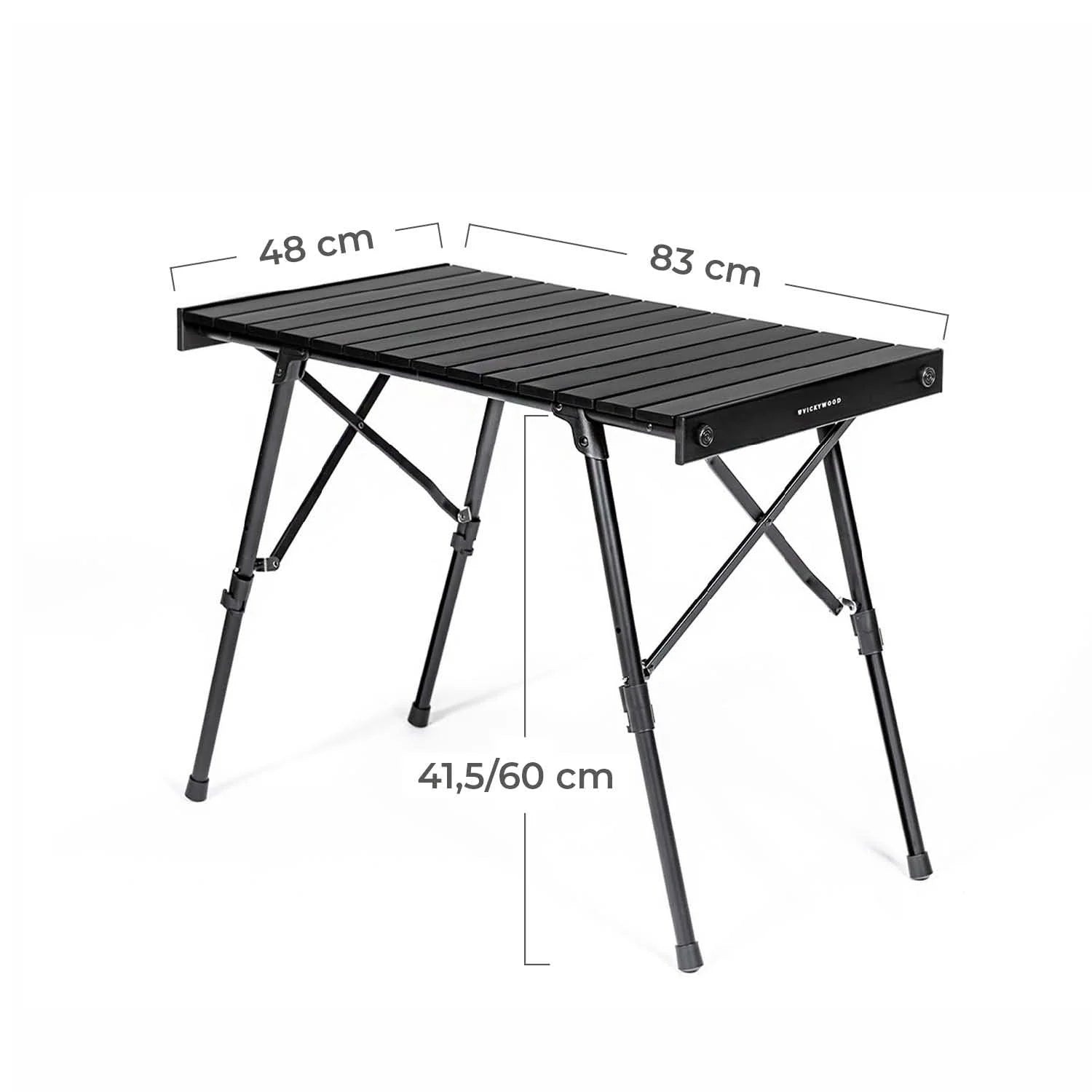 Vickywood kampeertafel van aluminium, ultralight