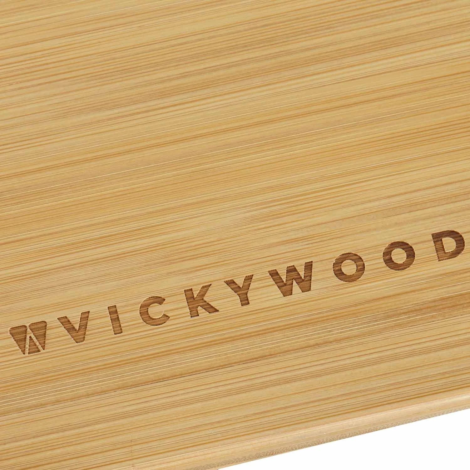 Vickywood kampeertafel van bamboo en aluminium