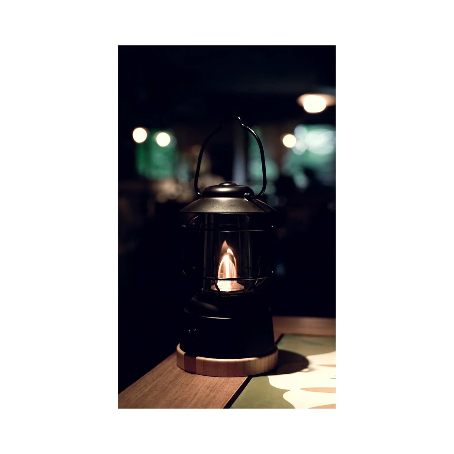 Vickywood woody lantaarn - dimbare kampeerlamp