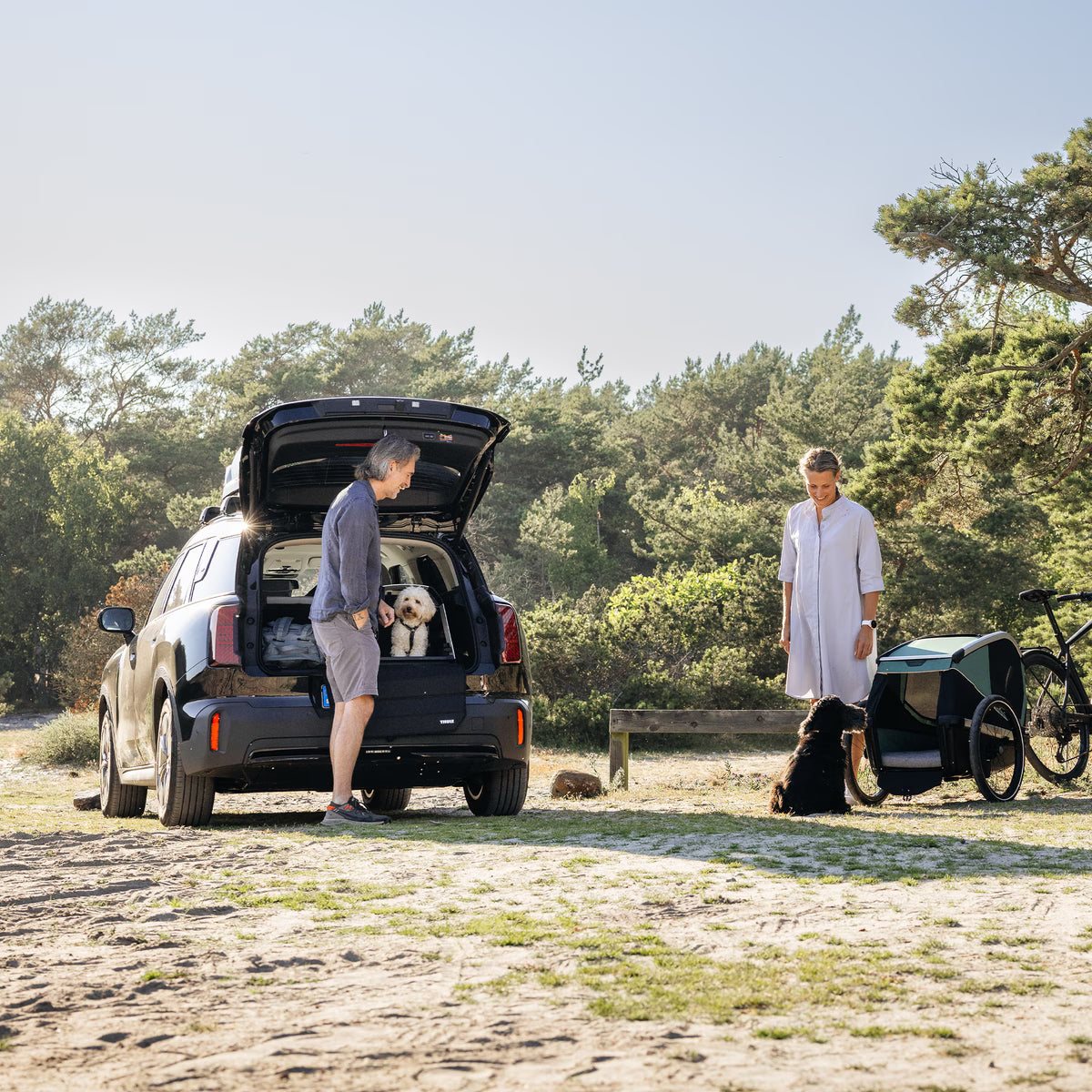 Thule Allax treshold hondenbench (auto's met lage kofferbak)