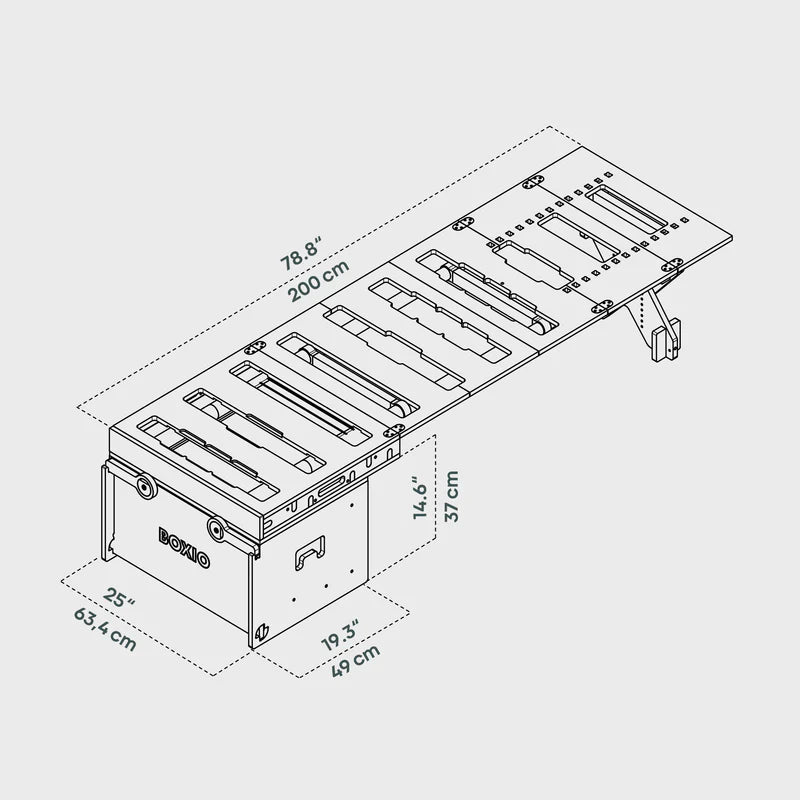 Boxio Rack box + bed bundel S