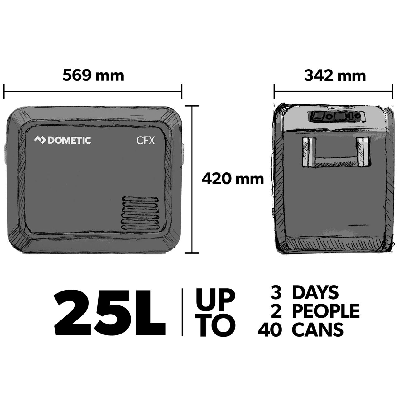 Dometic CFX3 25 compressorkoelbox