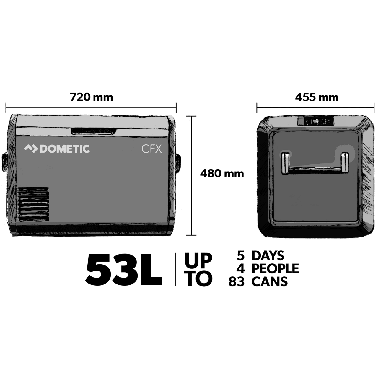 Dometic CFX3 55(+icemaker) compressorkoelbox